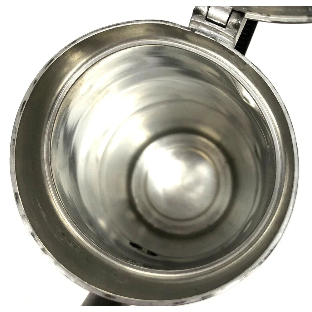 Royal Holland KMD Tiel Pewter Tea Coffee Pot Handcrafted VTG MCM Danish Modern